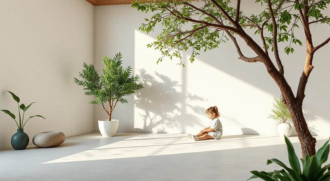 Guide-led enrichment activity with calm spacing and greenery