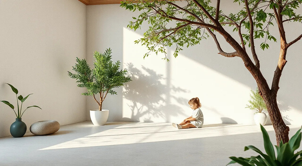 Guide-led enrichment activity with calm spacing and greenery